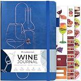 Clever Fox Wine Journal for Wine Tasting – Guided Wine Diary & Log Book with Tasting Instructions, Aroma Wheel, Food Pairing & Glass Guide – 132 Entries, Hardcover, A5 Size (Mystic Blue)