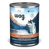 Amazon Brand - Wag Pate Canned Dog Food, Turkey & Chicken Recipe, 12.5 oz Can (Pack of 12)