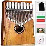 Newlam Kalimba Thumb Piano 17 Keys, Portable Mbira Finger Piano Gifts for Kids and Adults Beginners Wood