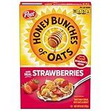 Honey Bunches of Oats Strawberry, Heart Healthy, Low Fat, made with Whole Grain Cereal, 11 Ounce