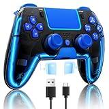 BRHE Wireless PS4 Controller with Hall 3D Joysticks/RGB LED Lights/Programming Funtion,PS4 Controller Remote Joystick Gamepad,Game Controller for PS4/Slim/Pro