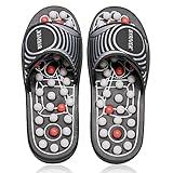 BYRIVER Acupressure Foot Massager Acupoint Stimulation Massage Slippers Shoes Reflexology Sandals Gift for Men Women, Reduce Feet Tension Promote Circulation, Father's Mother's Day Gift(02S)
