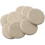 SoftTouch 1 1/2" Round Heavy-Duty Self-Stick Felt Furniture Pads - Protect Surfaces from Scratches & Damage, Beige (8 Pack)