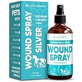 Silver Pet Wound Spray | Dog Wound Spray | Cat Wound Spray | Horse & Chicken Wound Spray + Chlorhexidine | Cat & Dog Itch Spray | Wound Spray for Cats | Wound Spray for Dogs, Cats, Horses | 4 oz