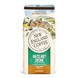 New England Coffee Hazelnut Crème Decaffeinated Medium Roast Ground Coffee, 10oz Bag (Pack of 3)