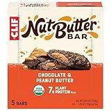 CLIF Nut Butter Bar - Chocolate Peanut Butter - Filled Energy Bars - Non-GMO - USDA Organic - Plant-Based - Low Glycemic - 1.76 oz. (5 Pack)