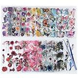 500pcs Nature Flower Stickers for Scrapbooking, 36 Sheets Scrapbook Supplies Stickers for Adults with Tweezer for Journal Planner Laptop DIY Card Making