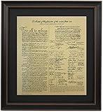 Framed Articles of Confederation. Gift for History Buffs.. Handmade in USA