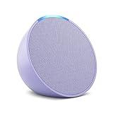 Amazon Echo Pop (newest model), Full sound compact smart speaker with Alexa, Lavender Bloom