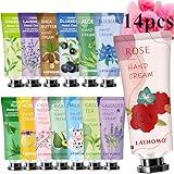 14 Pack Hand Cream Gifts Set for Women, Stocking Stuffers,Christmas Gifts for Women Teen Girls, Employee Appreciation Gifts,Natural Plant Fragrance Hand Lotion for Dry Cracked Hands Travel Size Lotion