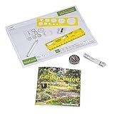 Garden Tutor Garden Design Kit - Gardening Graph Paper, Drafting Tools, Landscaping Template and Detailed How-to Guide for Landscape Planning and Layout