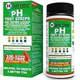 Just Fitter Alkaline Water pH Test Strips. Testing Kit for Home Drinking Water and Liquids. Universal Tester for Aquarium, Fish Tank, Pool, Hot Tub, Spa, Kombucha, Fermentation and Brewing Process.