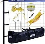 Park & Sun Sports Tournament 179: Portable Outdoor Volleyball Net System, Blue