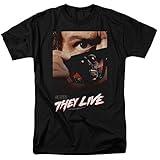 They Live Science Fiction Horror Satire Movie Poster Adult T-Shirt Tee Large