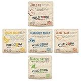 Wild Zora Instant Grain-Free Hot Cereal - Tasty Paleo Friendly Cereals, Instant Hot Meal, Breakfast to Go, Oatmeal Substitute, No Added Sugar, Grain, Dairy, or Soy, Gluten Free, 5-Pack Variety