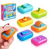 Sensory Fidget Toys for Kids: 6 Pack 3D Printed Multi-Functional Fidgets Stress Relief Cubes, Autism Sensory Toys Magnetic Slider, Controller Stick, Roller-Desk Fidget Toys for Office Gifts Christmas