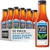 Pure Leaf Iced Tea, Zero Sugar Sweet Tea, 18.5 Fl Oz Bottles (Pack of 12)