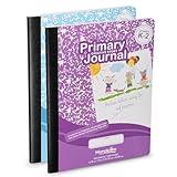 Primary Journal Grades K-2, Preschool, 1st Grade, Kindergarten Notebooks, Primary Ruled Composition Notebooks for Kids - 9.75″ x 7.50″ - Sturdy Covers - 100 Sheets - Assorted Colors - (2 Pack)