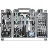Hi-Spec 54pc General Household Tool Set – Home & Garage Hand Tool Kit with Toolbox Storage Case for DIY, Basic Repairs, Apartment, First-Time Homeowner & Everyday Home Maintenance