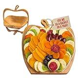 BONNIE AND POP - Dried Fruit Gift Basket - Healthy Gourmet Snack Box - Holiday Food Tray - Variety Snacks - Birthday, Sympathy, Mom, Dad, Corporate Tray - Bonnie & Pop