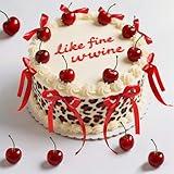 Cherry Cake Decorations - 30PCS Realistic Artificial Cherries Cake Toppers & Red Bows for Cake, Non-Edible Fake Fruit Decor for Birthday Wedding Baby Shower Cake Decorations