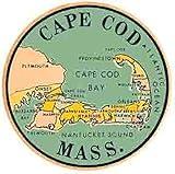 Cape Cod Massachusetts Circle Vintage Travel Decal Sticker