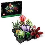 LEGO Icons Succulents Artificial Plant Set for Adults, Home Decor, Birthday, Creative Housewarming Gifts, Botanical Collection, Flower Bouquet Kit, 10309