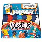 Hasbro Gaming Guesstures Game, Charades Games for 4 or More Players, Includes Customizable Cards and Clapper, Family Party Game for Ages 8 and Up