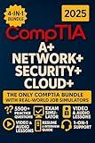 CompTIA Security+, A+, Network+ & Cloud+ Exam Prep (4-in-1): The Most Complete and Powerful Guide [VIDEO & AUDIO + LABS + FULL-LENGTH TESTS + CAREER & ... GUIDE + 24 WEEKLY DRILLS & EXAM SIMULATOR]