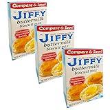 Jiffy Buttermilk Biscuit Mix - 3 Pack Bulk Bundle Jiffy Bisquit Mix (24 oz Total)