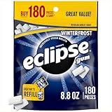 ECLIPSE Winterfrost Chewing Gum Sugar Free, Chewing Gum Bulk Pack, 8.8-Ounce (180 Piece Bag)
