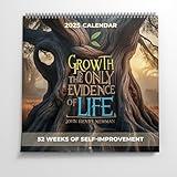 The Mental Wellness Space - 2025 Goal Tracking Calendar, 52 Week Calendar for Goal Setting, Mindfulness & Motivation, Promotes Self-Improvement, Pack of 1 Habit Tracker (12” x 12”) with Stickers
