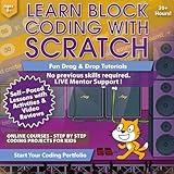 Scratch Coding for Kids 8-12 Course: Learn to Code - Custom Block Coding Projects and Games - Computer Programming for Beginners - Scratch Coding Curriculum (PC, Mac, Chromebook Compatible)