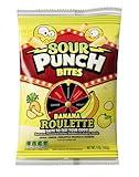 Sour Punch Banana Roulette Chewy Candy, 5 oz Bag