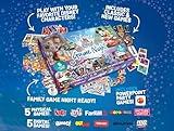 Disney Family Game Night, 10 in 1 Board Game Collection for Kids & Adults, Featuring Mickey, Minnie, Princesses, Toy Story & More. 5 Physical and 5 Digital Games for Ages 6 and up