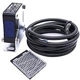 Taiss/Indoor Wall Mounted Photoelectric Beam Sensor 12-240VDC 24-240VAC Retroreflective photoelectric Sensor Switch Proximity Switch Induction Distance 5M BEN5M