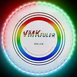 Vmkfuler LED Flying Disc-RGB LED, Light Up Ultimate Flying Disc, Smart Modes, Anti-Lost, Rechargeable, Ideal for Adult/Boys/Teens/Kids, 175g