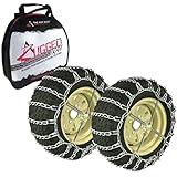 The ROP Shop | 2 Link Tire Chains & Tensioners for Cub Cadet Snow Blowers with 16x6.5x8 Tires