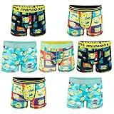 Despicable Me Minions Amazon Exclusive 7-Pack Athletic Boxer Briefs in Sizes 2/3T, 4T, 4, 6 and 8