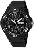 Casio MRW200H Series | Watches for Men | Analog | Black | Sporty Design | 100 Meter Water Resistance | Date Display | Rotary Bezel | Regular Time Keeping (HR, Min, SEC, PM, Date, Day) | 3 Year Battery