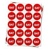 300 Saturday Labels - Days of The Week Stickers - Food Labels (1 inch, Red) for Food Rotation, Food Safety, Medication, Perishable Items