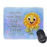 Cute Cartoon Animal Lover Gifts: Mouse Pad for Women & Men - Cartoon Animation TV Movie Lover Gifts for Birthday, Halloween, Christmas & Graduation - Sunflower