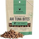 Vital Essentials Ahi Tuna Bites Cat Treats, 1.1 oz | Freeze-Dried Raw | Single Protein | Grain Free, Gluten Free, Filler Free
