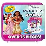 Crayola Disney Princess Art Case (75ct) Art Kit for Kids, Art Supplies, Disney Coloring Set, Disney Toys, Holiday Gift for Girls & Boys