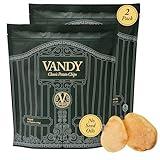 Vandy Crisps Potato Chips - Vegetable & Seed Oil Free Snacks - Gluten Free Potato Chip - Healthy Chips Made with Potatoes, Grass-Fed Beef Tallow, and Sea Salt - 2 Pack, 5 Ounce Each (Original)