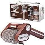 HorsePower Giddy Up Grill Cleaner AS-SEEN-ON-TV! – Cordless, Rechargeable BBQ Tool with 350 RPM Stainless Roller, LED Light – Patents Pending – From BulbHead, a Family-Owned American Brand