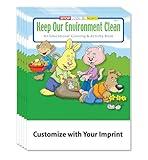 ZOCO - Keep Our Environment Clean - Custom Coloring Books (250 Bulk Pack, Without Crayons) - Conservation, Recycling - Earth Day Supplies - Educational Activities for Kids