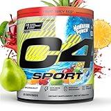 Cellucor C4 Sport Pre Workout Powder - NSF Certified for Sport - Elite Hydration - 200mg Caffeine + Creatine + Beta-Alanine - Electrolytes and Energy Supplement - Hawaiian Punch, 20 Servings