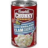 Campbell's Chunky Soup, New England Clam Chowder, 18.8 Oz Can