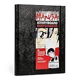 Manga Sketchbook - A Comic Book Sketchbook with Storyboard Layout Grids, Acid-Free Medium-Weight Drawing Comic Book Paper